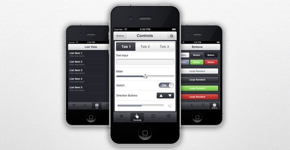 AppView iPhone App UI Theme free PSD