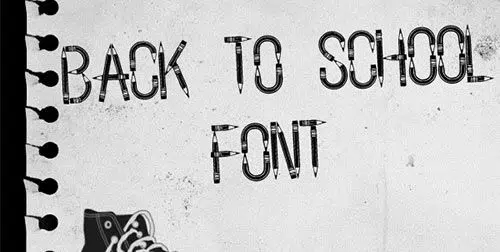 Back to school font by jettlove