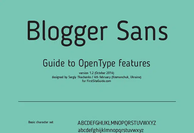 Blogger Sans free font