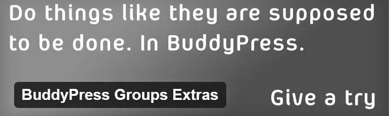 BuddyPress Groups Extras