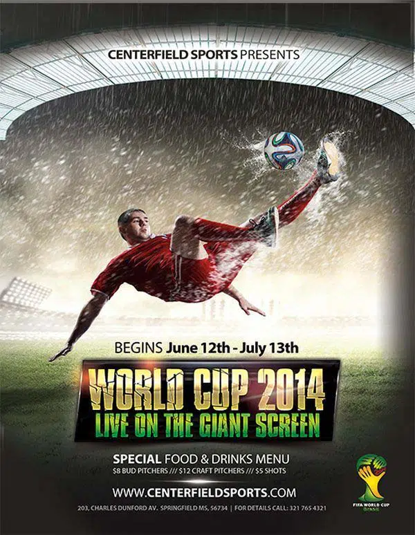 Free 2014 World Cup Templates