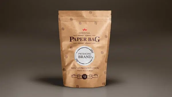 Paper Bag Packaging Mockup PSD