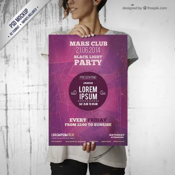 Party Poster Mockup
