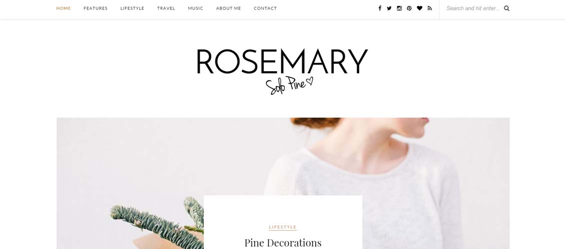 Rosemary - A Responsive WordPress Blog Theme