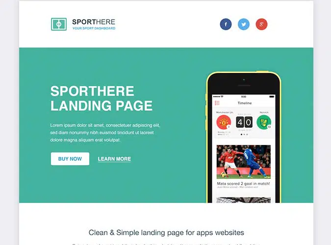 SportHere Template