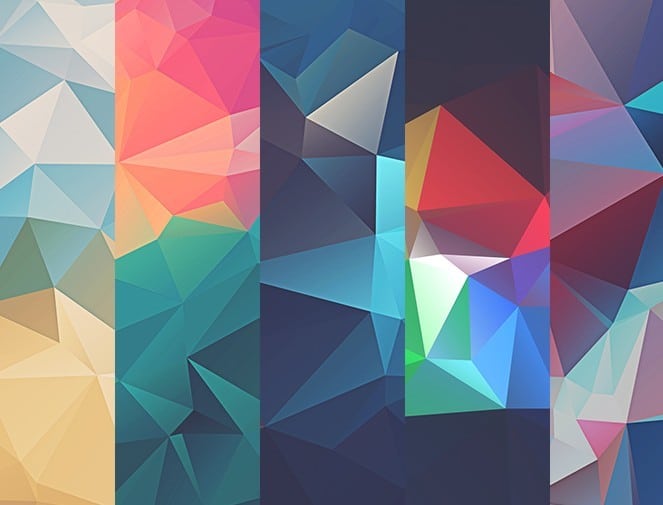10 Colorful Low Poly Textures