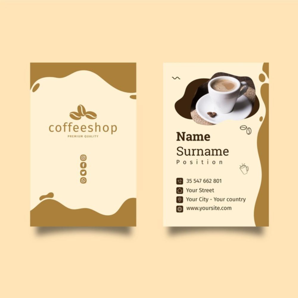 Coffee Shop Visiting Card