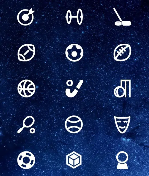 Sports and Art Icons PSD New Free Icons