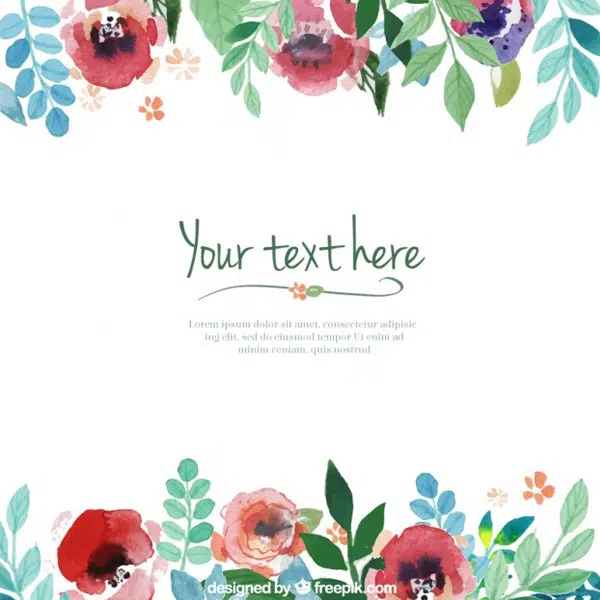 Hand-painted-flowers-template