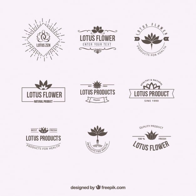 Lotus flower logos Free Logo Template