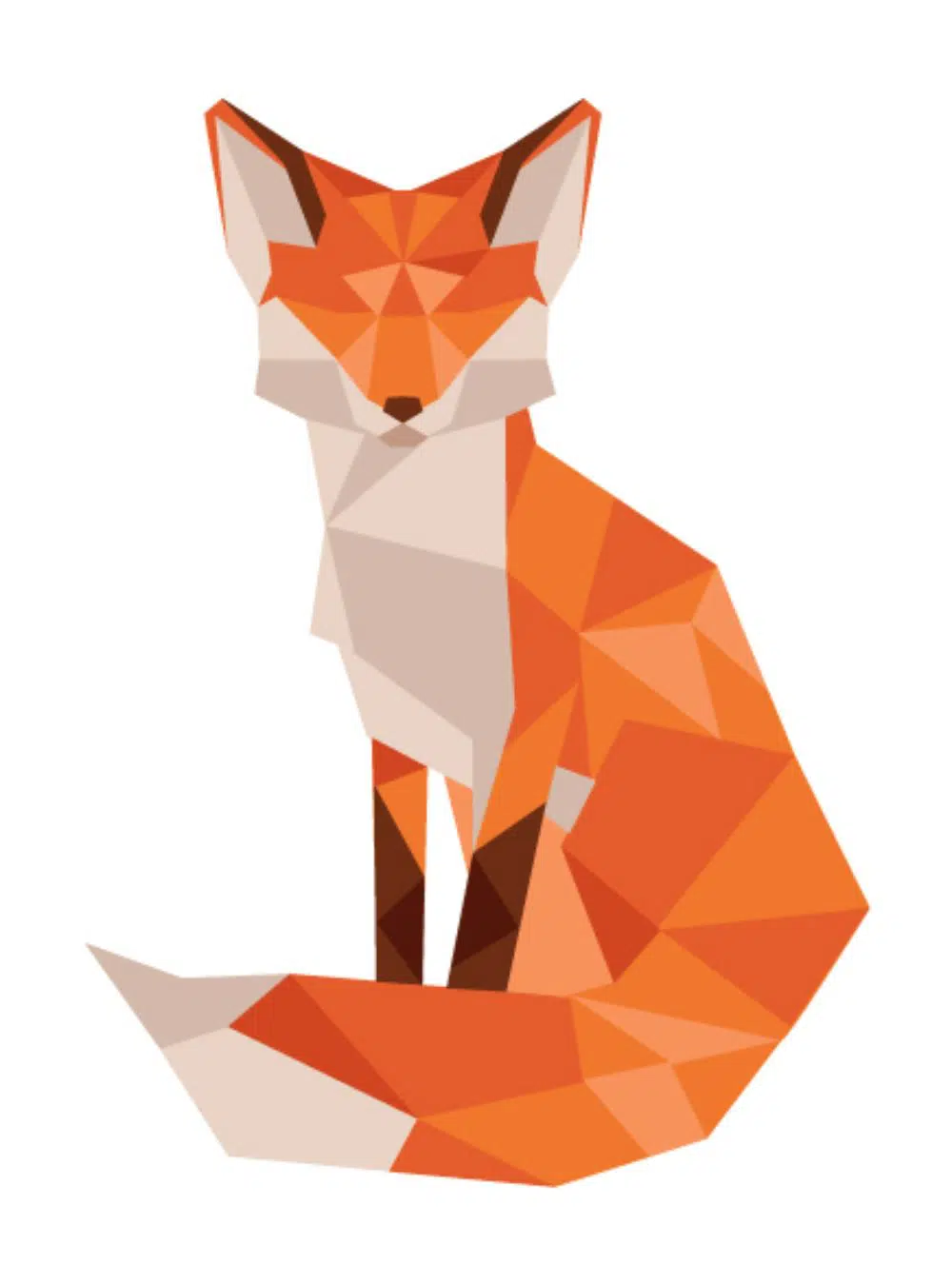 Low Poly Fox by Jennifer Tamochunas