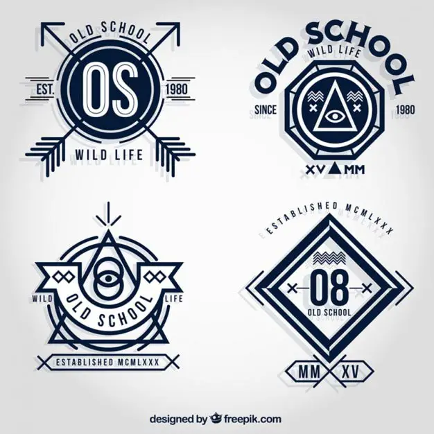 Old school badges