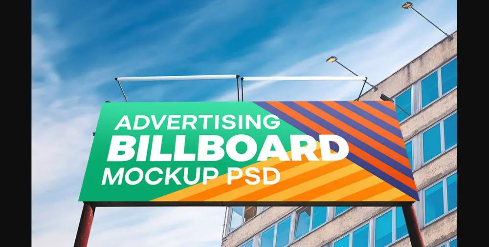 Outdoor Advertisement Billboard Mockup