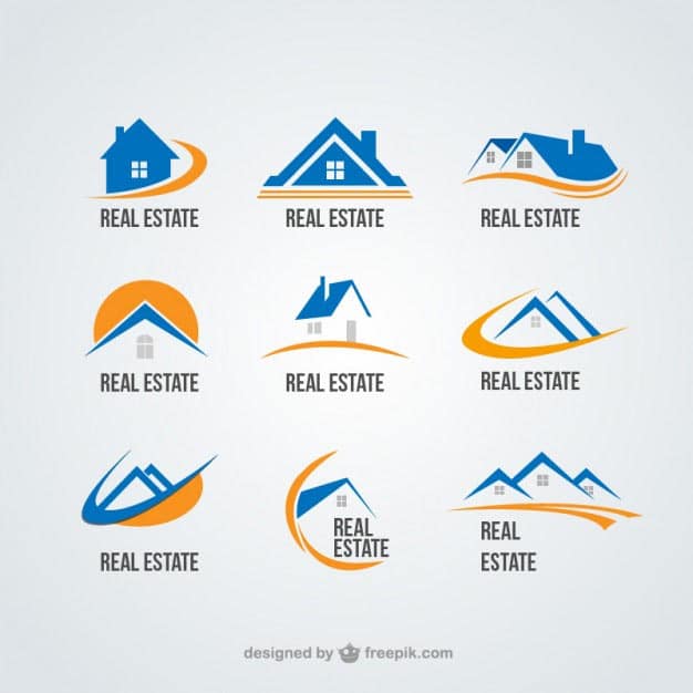 Real estate logos collection