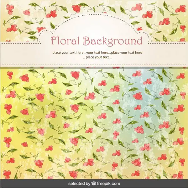 Watercolor-floral-background