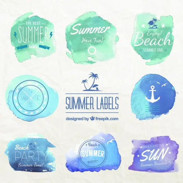 Watercolor-summer-labels