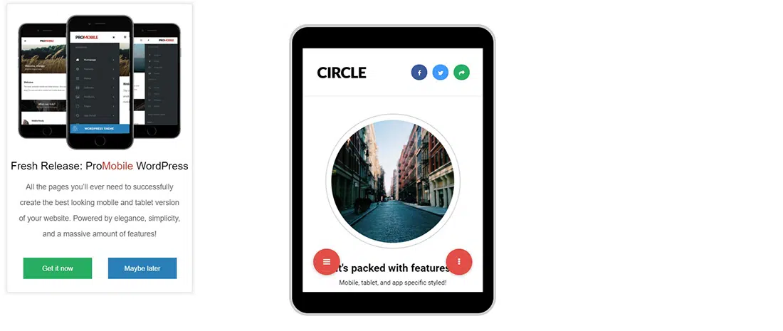 Circle Mobile Theme