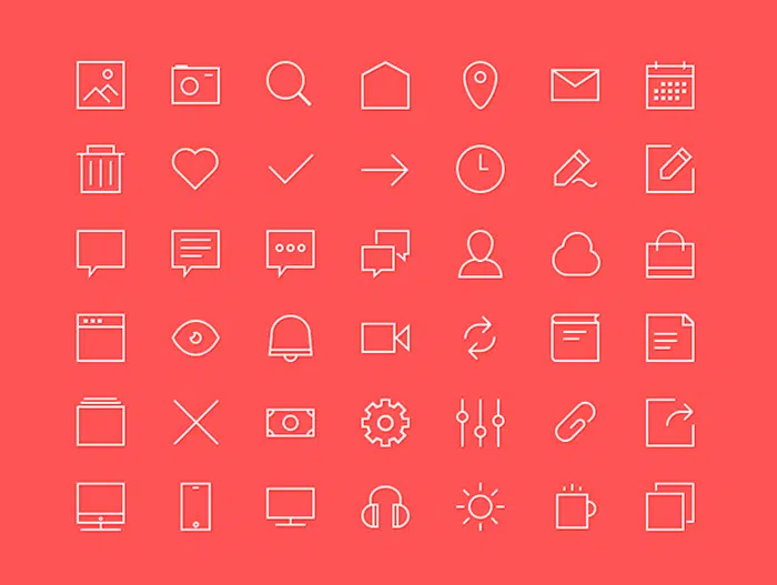 Free Design Goodies outline icons