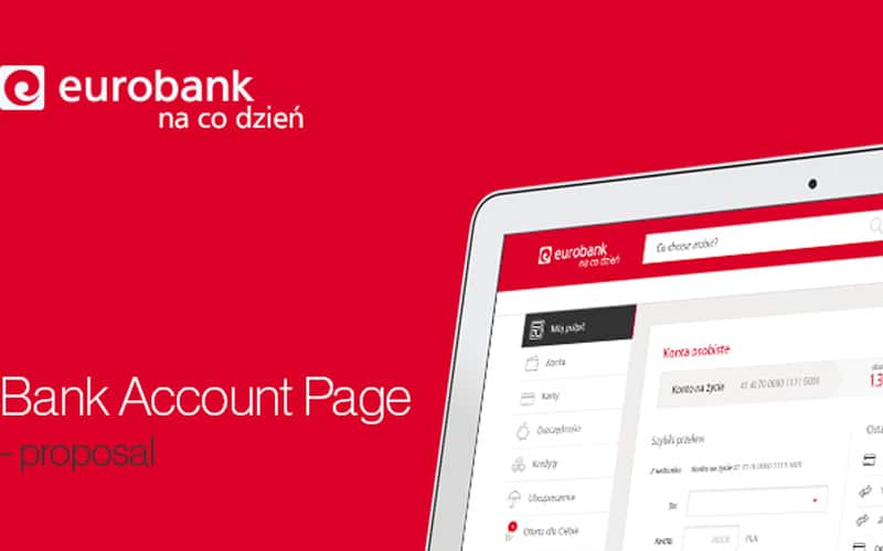 Eurobank Web App Designs