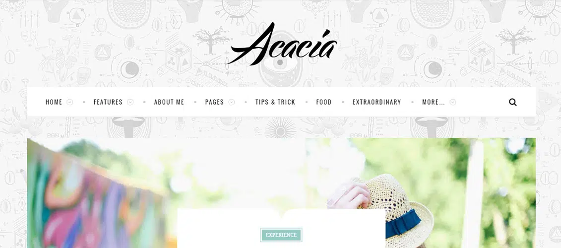 Acacia WordPress blog Theme