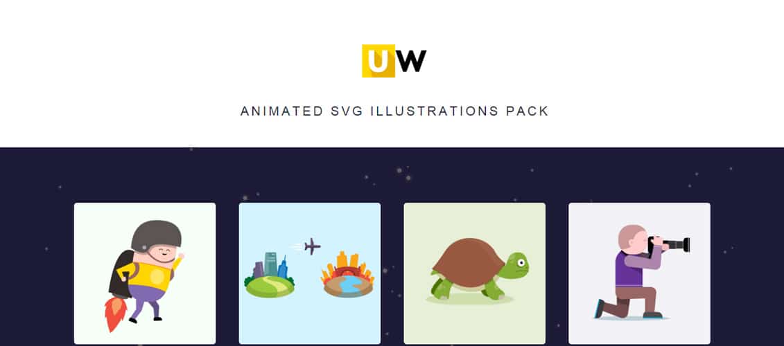 Animated SVG Illustrations Pack