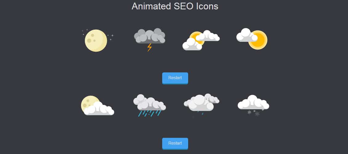 Animated SVG Weather Icons