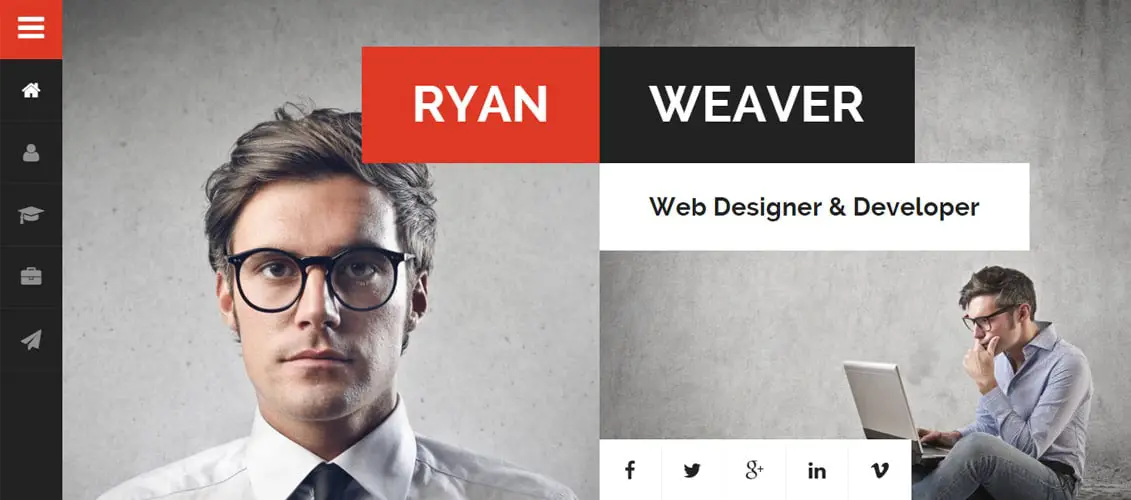 Divergent Personal HTML Website Template