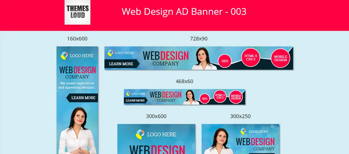 GWD HTML5 Ad Template Sizes