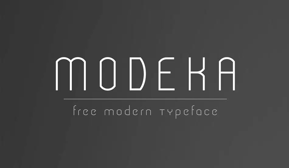Modeka Free Minimalist Font