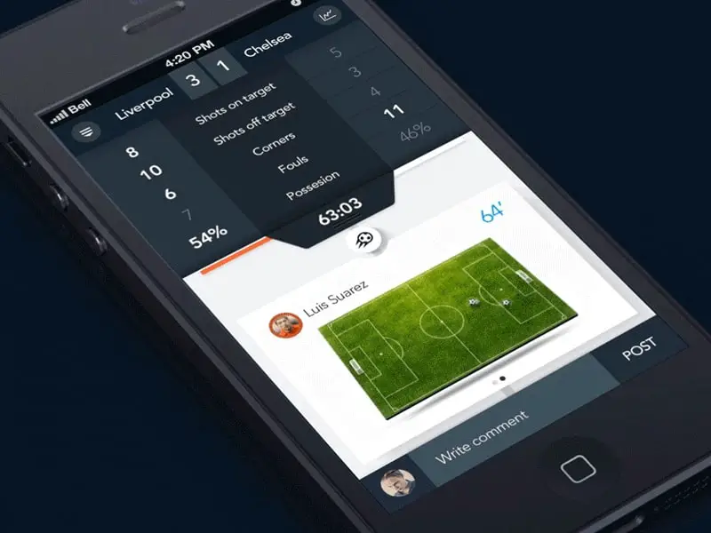 Soccer App Designs