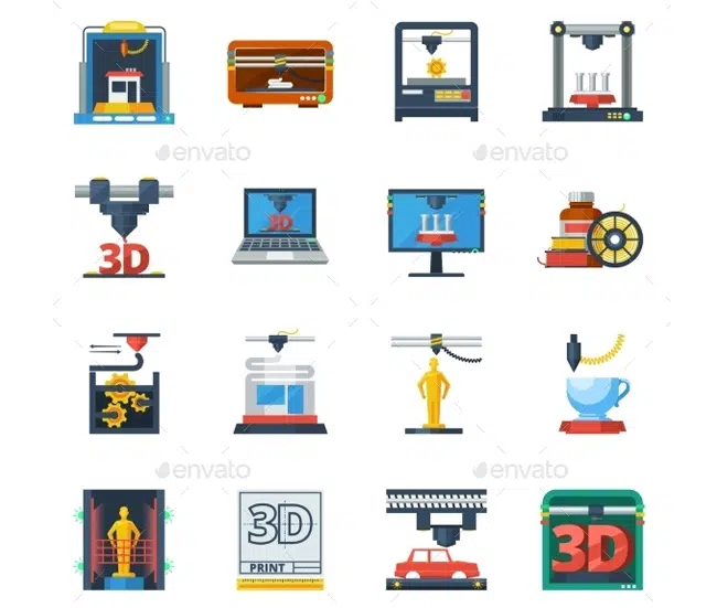 3D Technology Icon Pack Collection