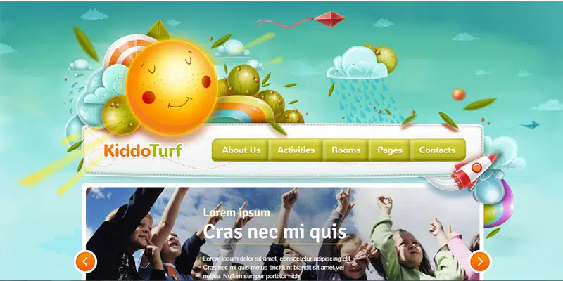 KiddoTurf Kids Website Theme