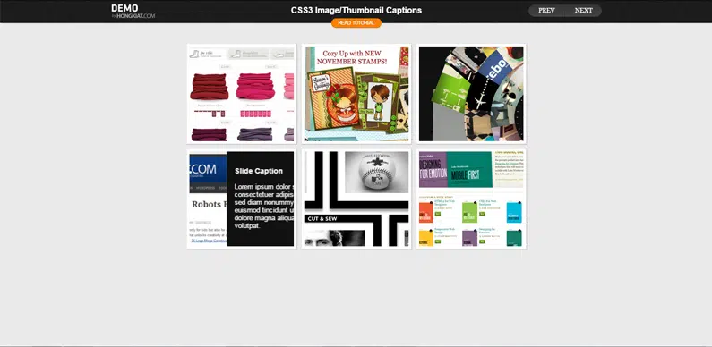 6 cool image captions with CSS3