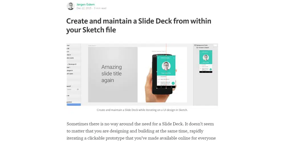 Create Slide Deck Sketch file