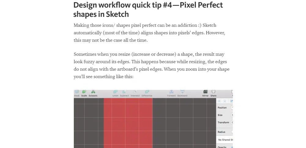 Design workflow Sketch App Tutorials