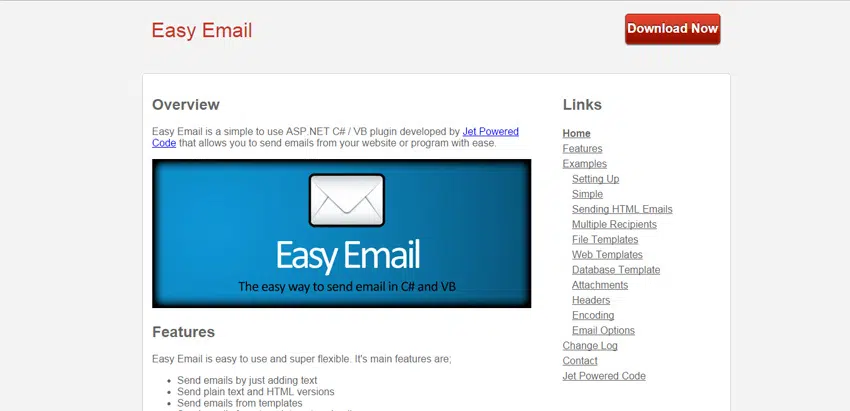 Easy Email net codes