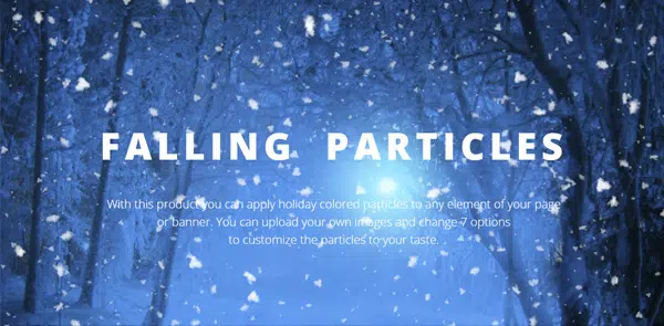 Falling Particles Edge Animate Template