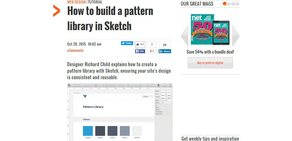 Sketch App Tutorials pattern library