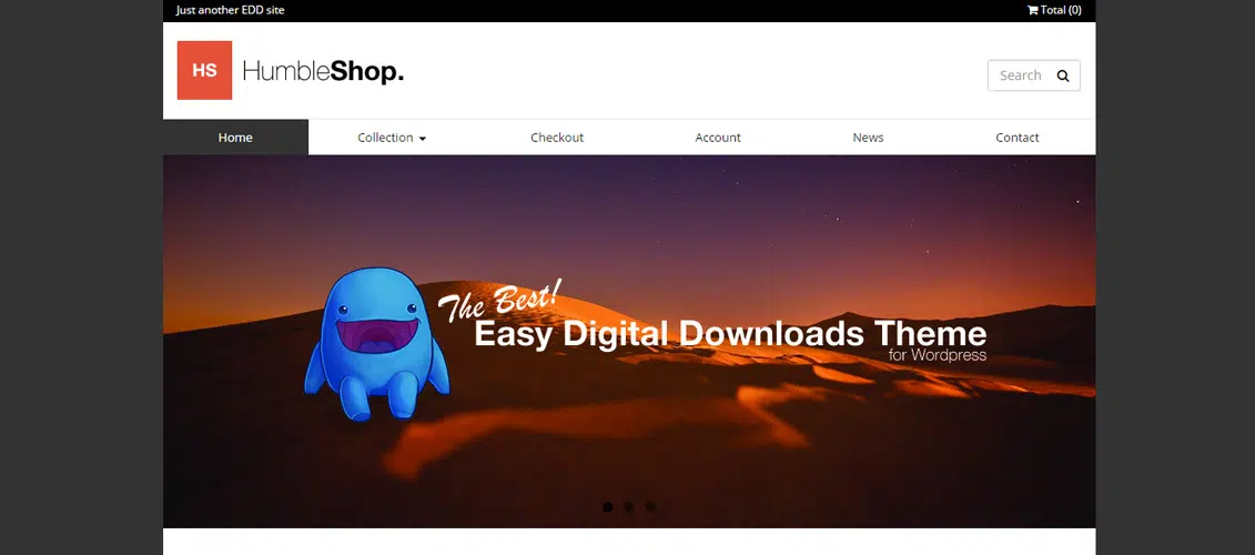 Humbleshop Digital Downloads Website