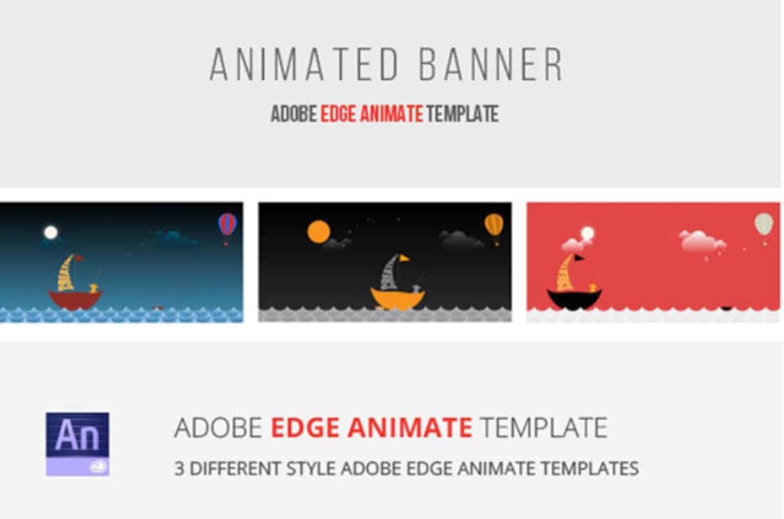 Animated Banner Edge Animate Template