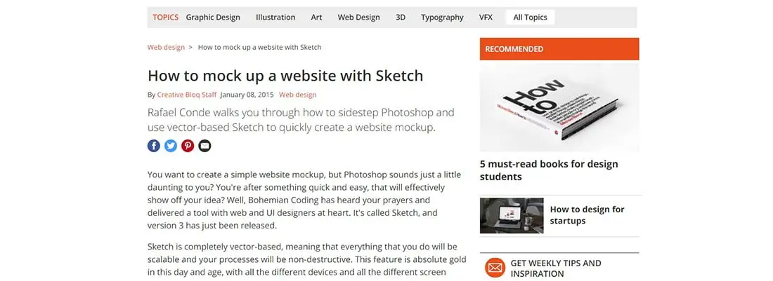 How to mock up a website with Sketch