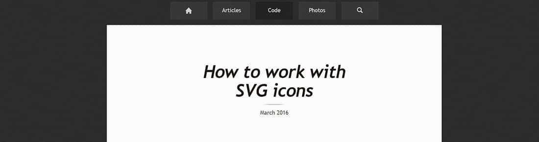 how to work with SVG icons