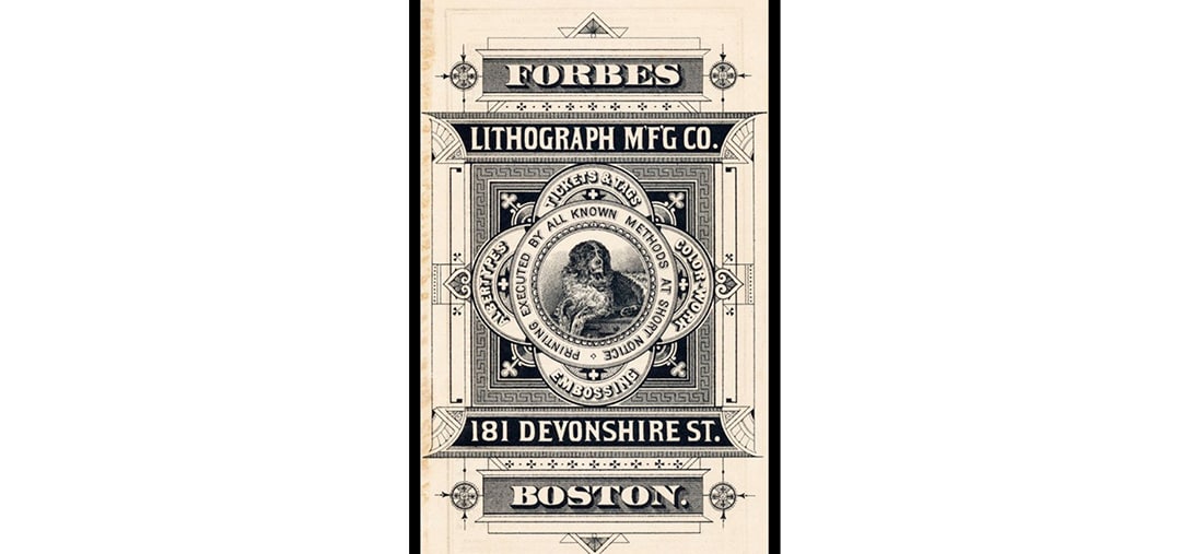 Forbes Lithograph Manufacturing Company Vintage Typography Projects