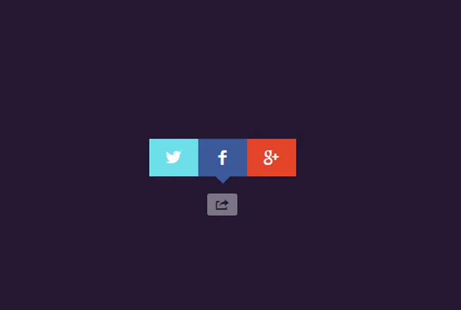 CSS social share button