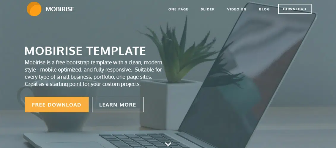Mobirise Free One Page Bootstrap Template