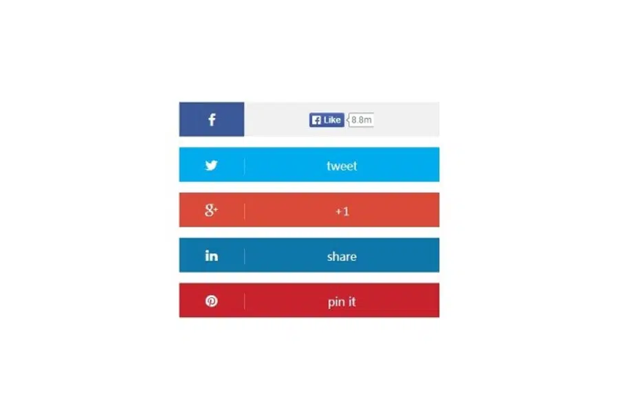 Responsive Sliding Social Media Buttons CSS3