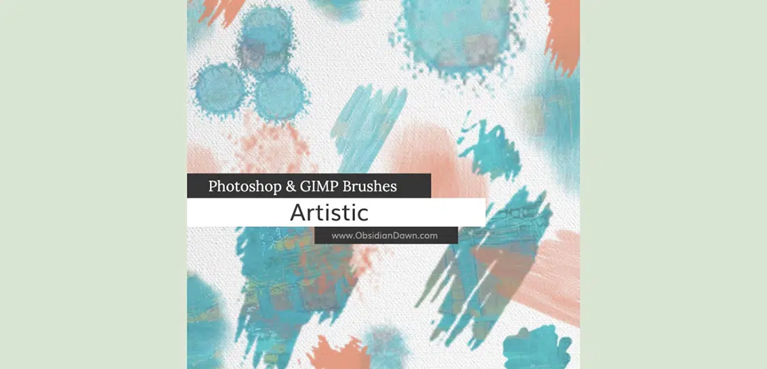 Artistic Photoshop and GIMP Brushes
