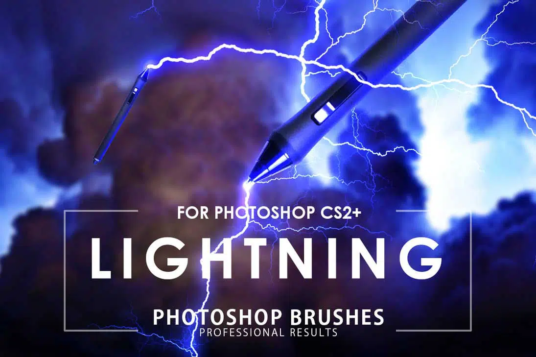 Lightning fresh free photoshop brushes