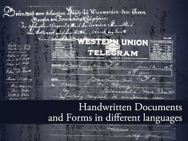 19 Handwritten Documents