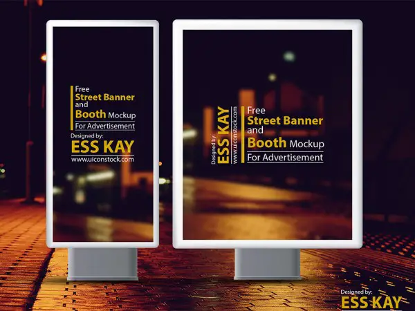 37 Street Banner and Booth Mockup